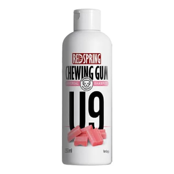 شامپو سگ U9 با عصاره آدامس رداسپرینگ Redspring Chewing Gum Universal Shampoo U9 حجم 250 میلی لیتر