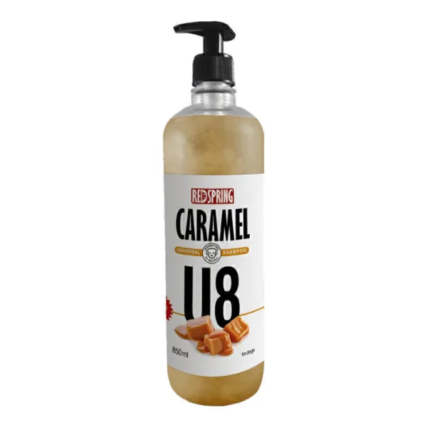 شامپو سگ U8 با عصاره کارامل رداسپرینگ Redspring Caramel Universal Shampoo U8 حجم 850 میلی لیتر