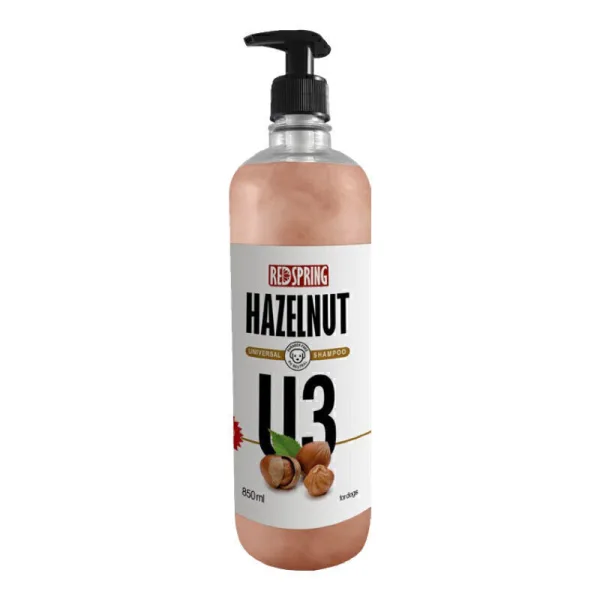 شامپو سگ U3 با عصاره فندق رداسپرینگ Redspring Hazelnut Universal Shampoo U3 حجم 850 میلی لیتر