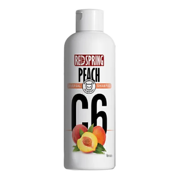 شامپو گربه C6 با عصاره هلو رداسپرینگ Redspring Peach Universal Shampoo C6 حجم 300 میلی لیتر