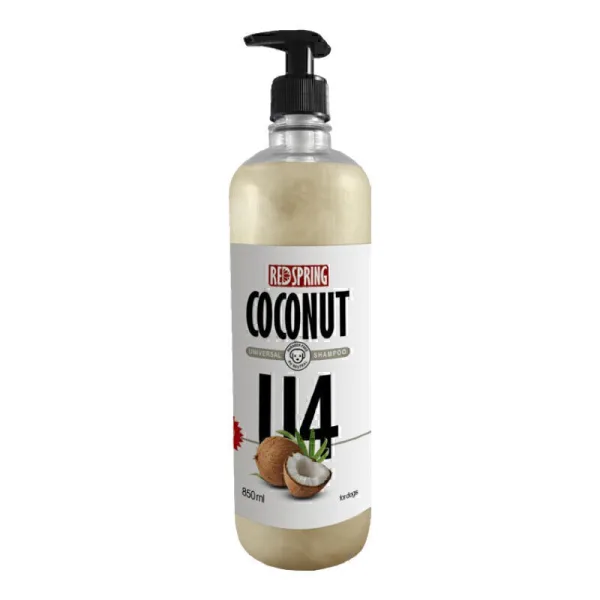 شامپو سگ U4 با عصاره نارگیل رداسپرینگ Redspring Coconut Universal Shampoo U4 حجم 850 میلی لیتر