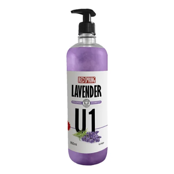 شامپو سگ U1 با عصاره لوندر رداسپرینگ Redspring Lavender Universal Shampoo U1 حجم 850 میلی لیتر